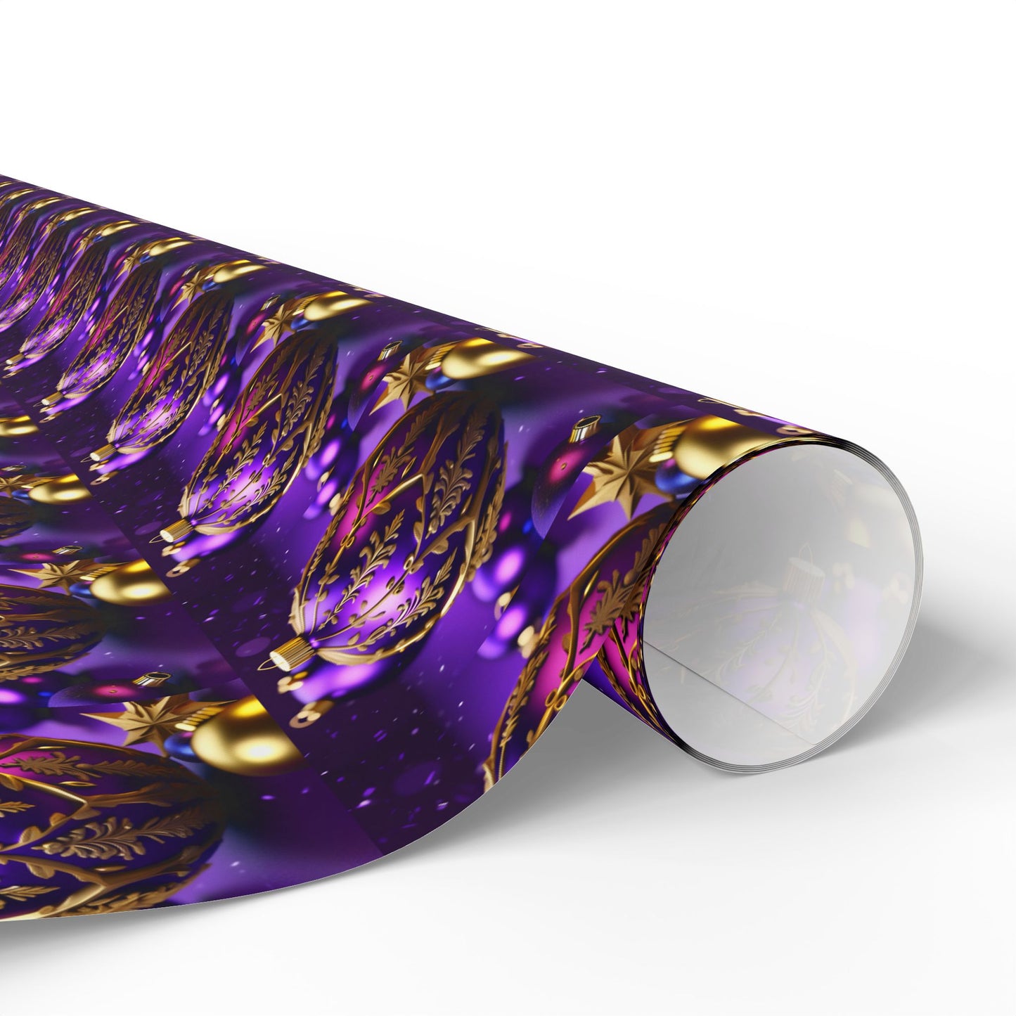 Purple and Gold Wrapping Papers