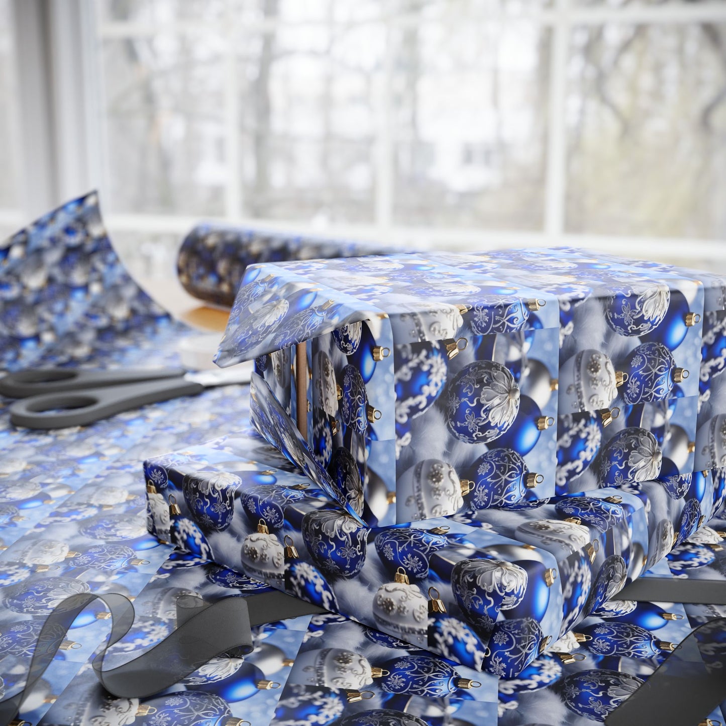 Blue and White Wrapping Papers