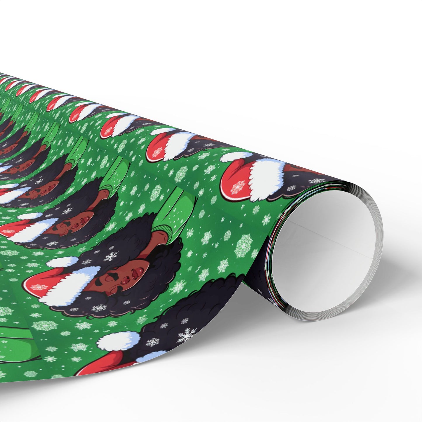 Woman Wrapping Papers