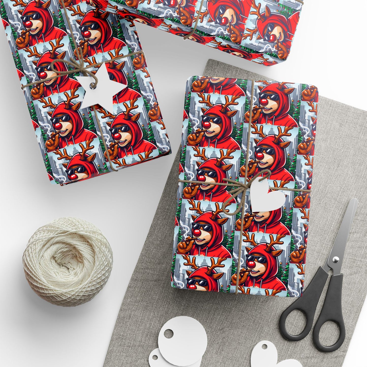 Adult Rudolph Wrapping Papers