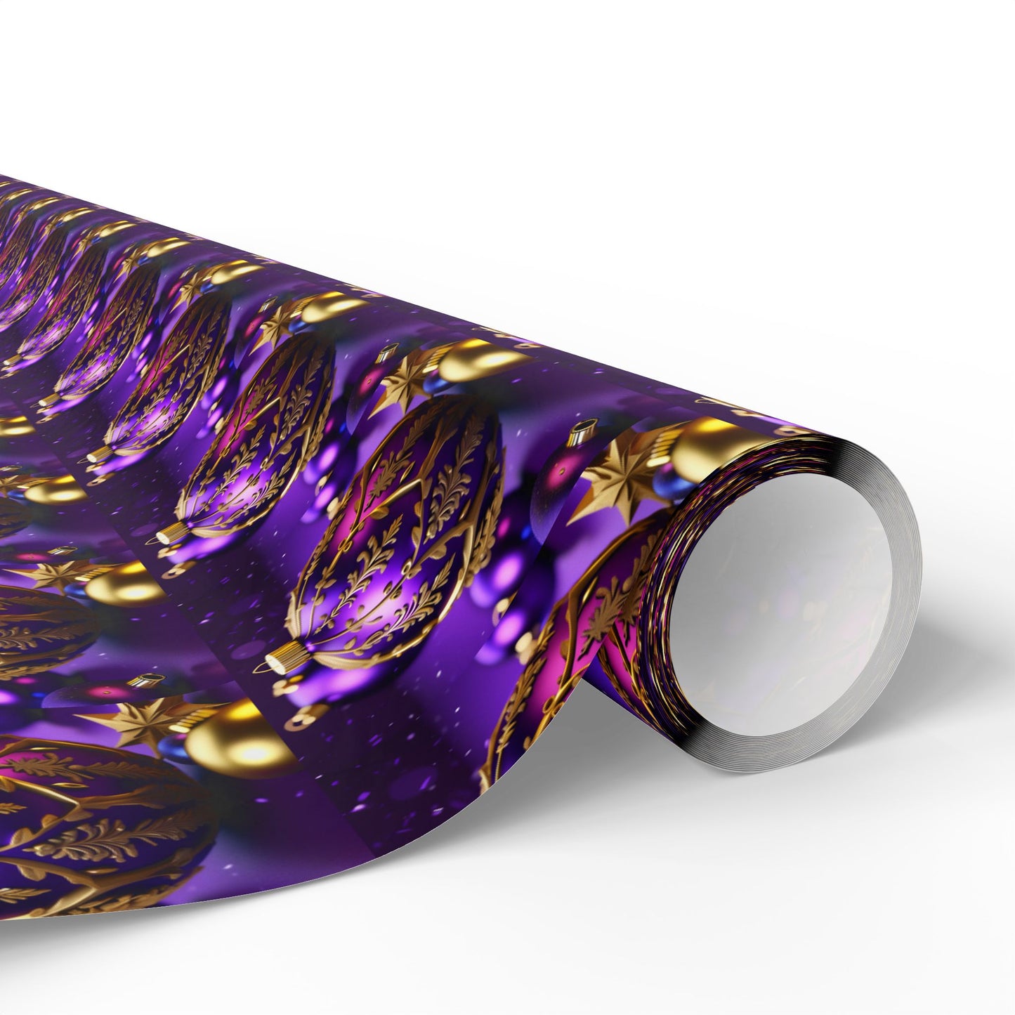 Purple and Gold Wrapping Papers