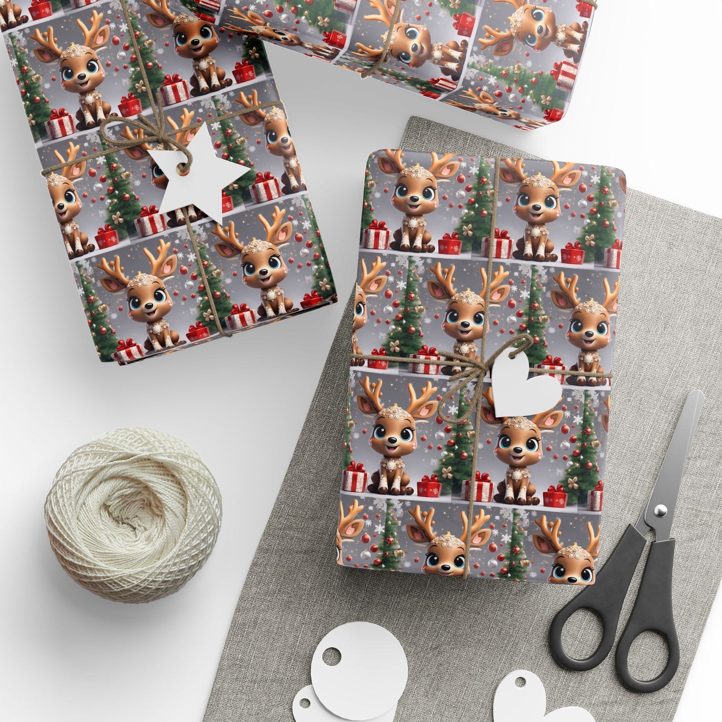 Baby Reindeer Wrapping Papers