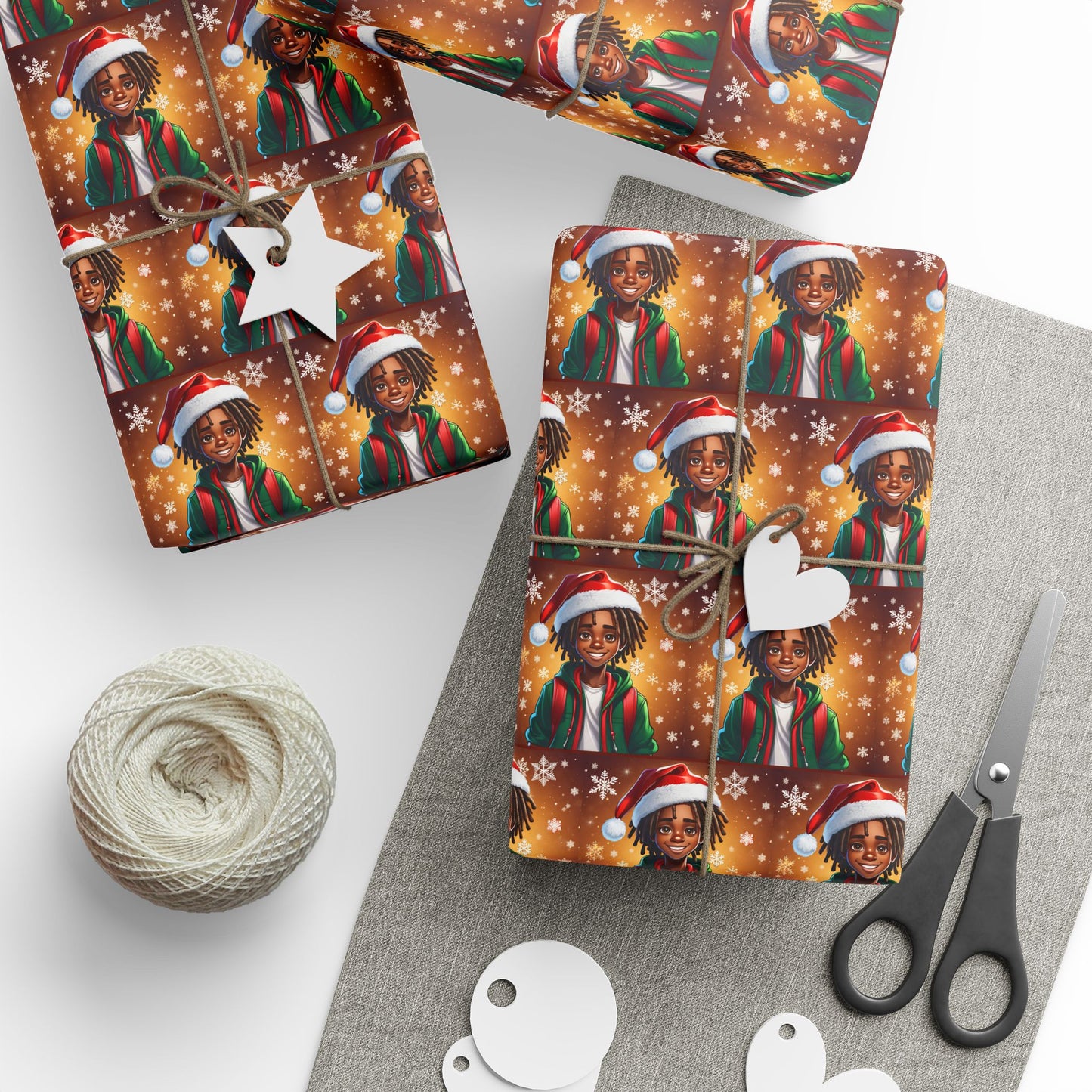 Boy with locs 2 Wrapping Papers