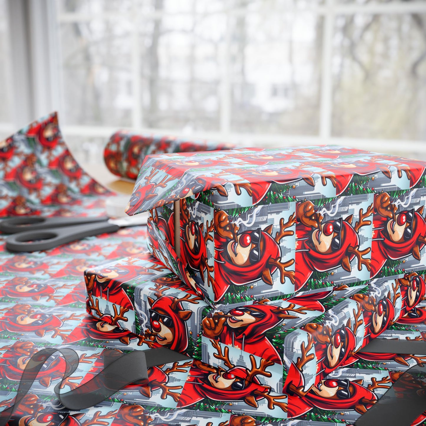 Adult Rudolph Wrapping Papers