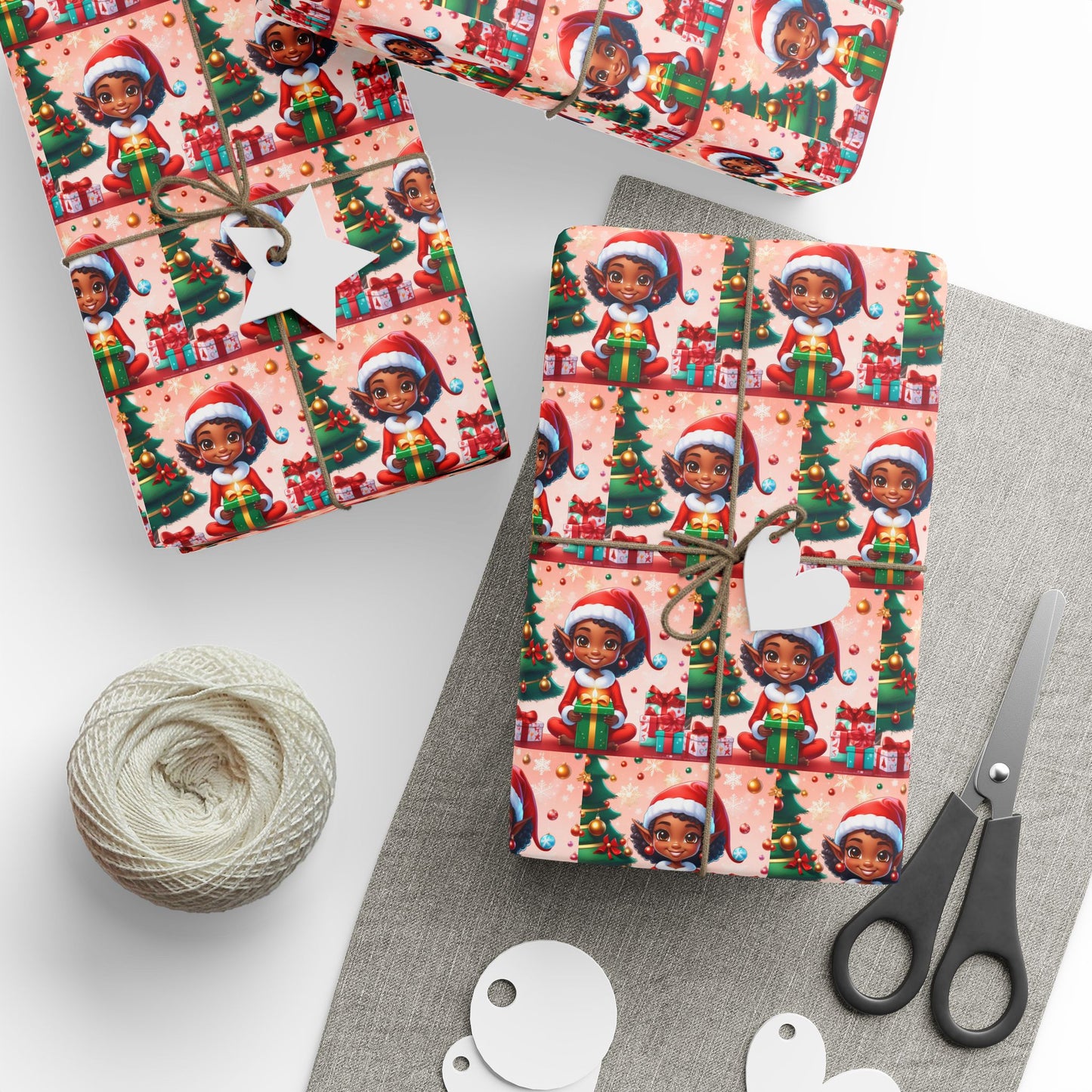 Girl Elf Wrapping Papers