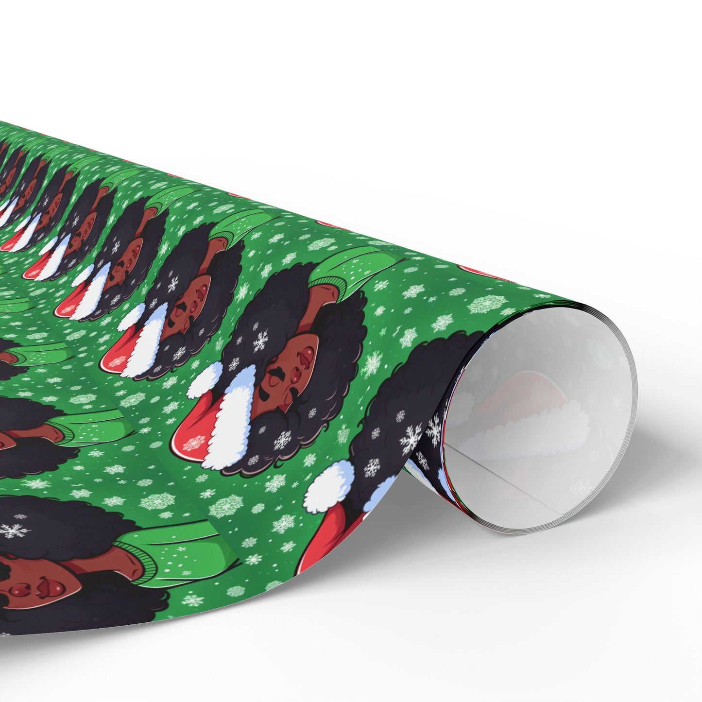 Woman Wrapping Papers