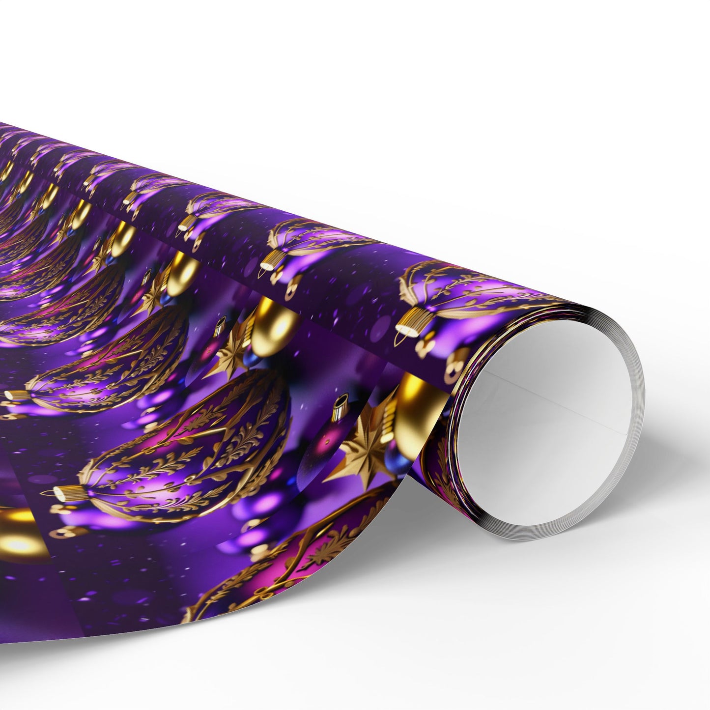 Purple and Gold Wrapping Papers