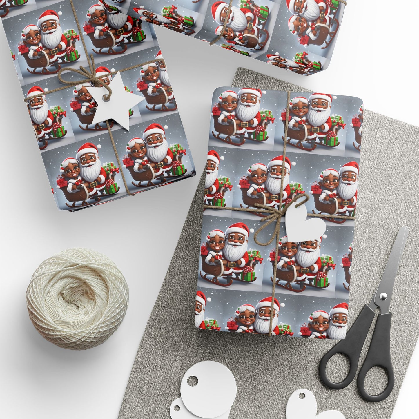 Santa and Mrs. Claus Wrapping Papers