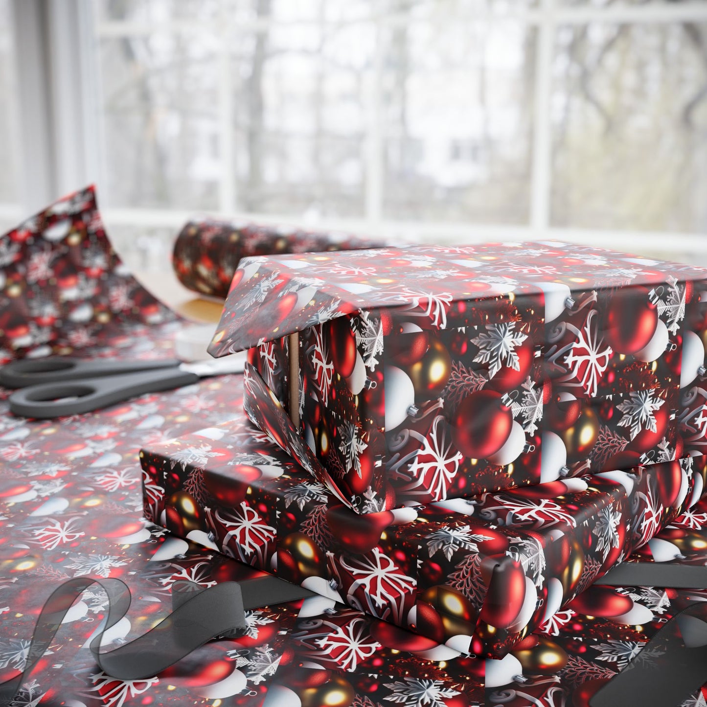 Red and white Wrapping Papers