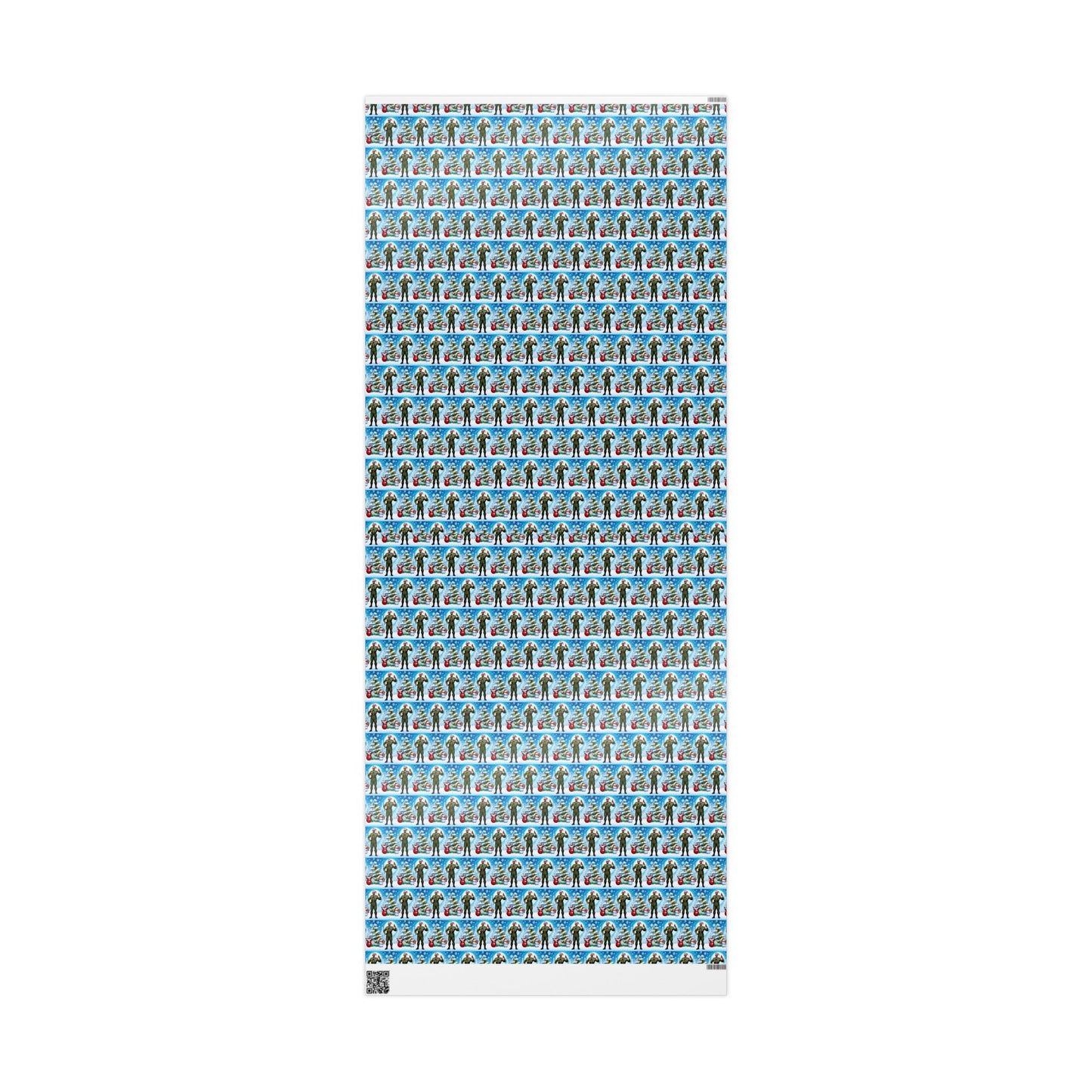 Military Man Wrapping Papers