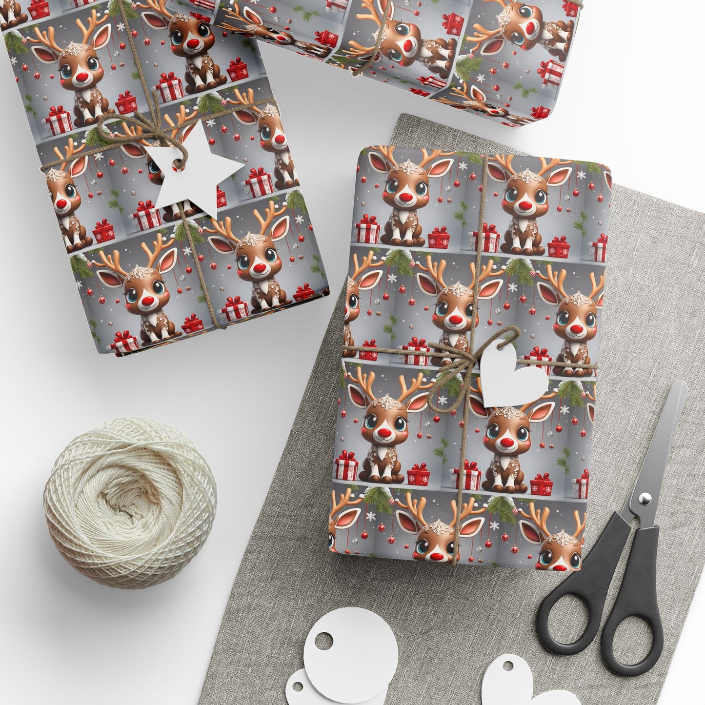 Baby Rudolph Wrapping Papers