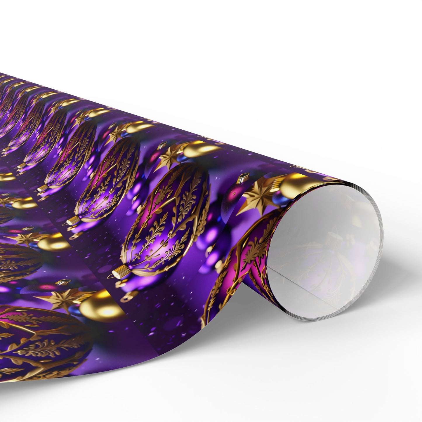 Purple and Gold Wrapping Papers