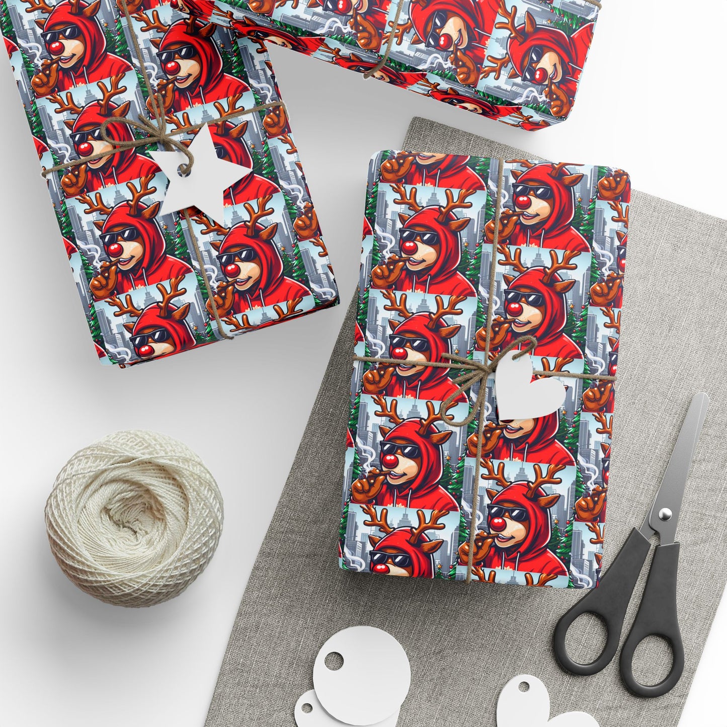 Adult Rudolph Wrapping Papers