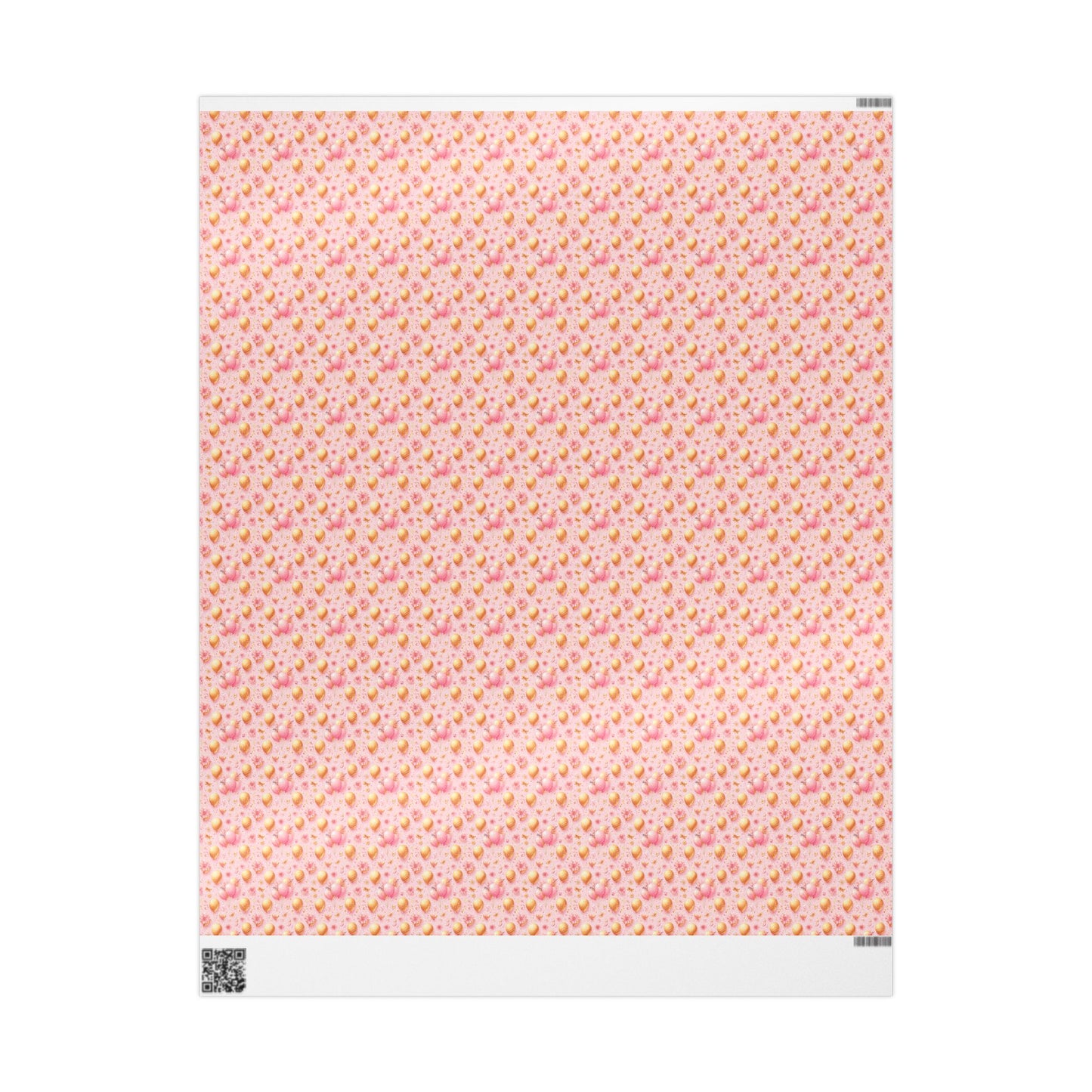 Pink and Gold Balloon Wrapping Papers