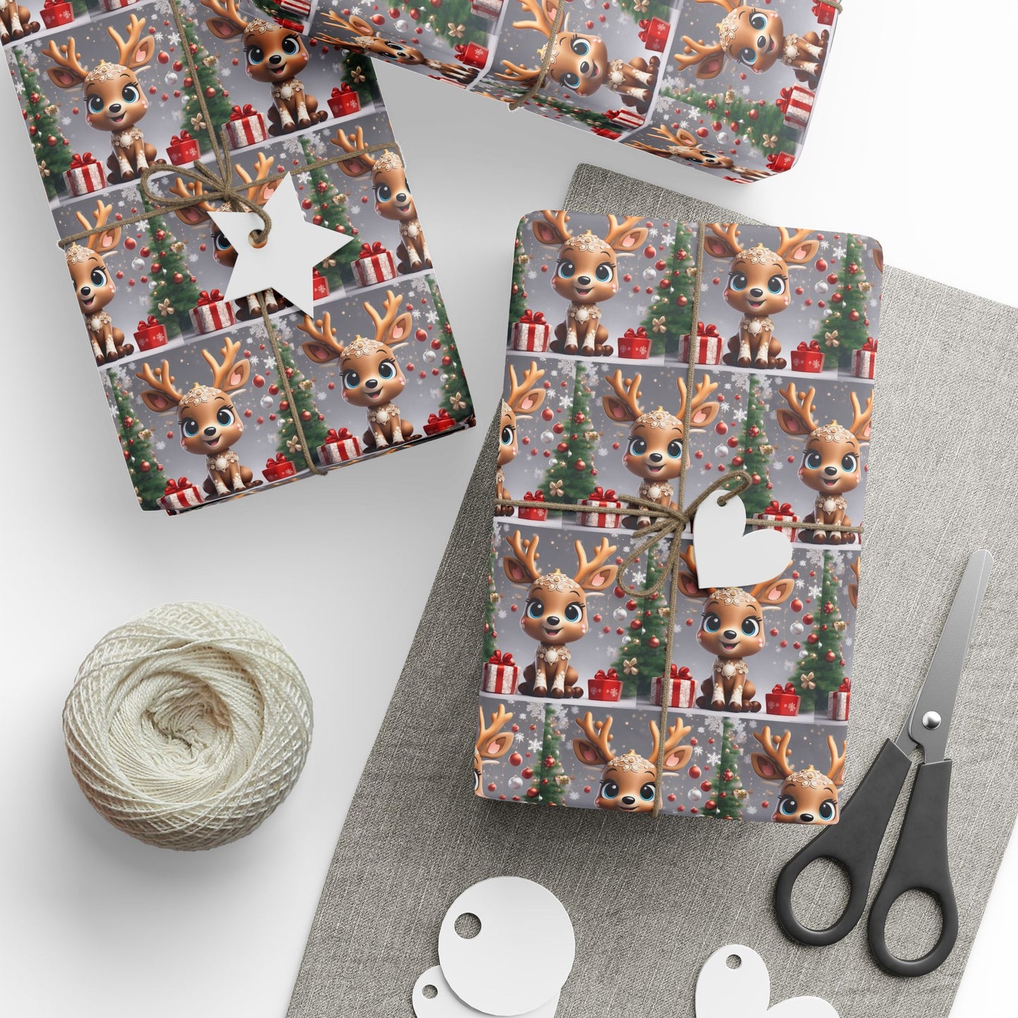 Baby Reindeer Wrapping Papers