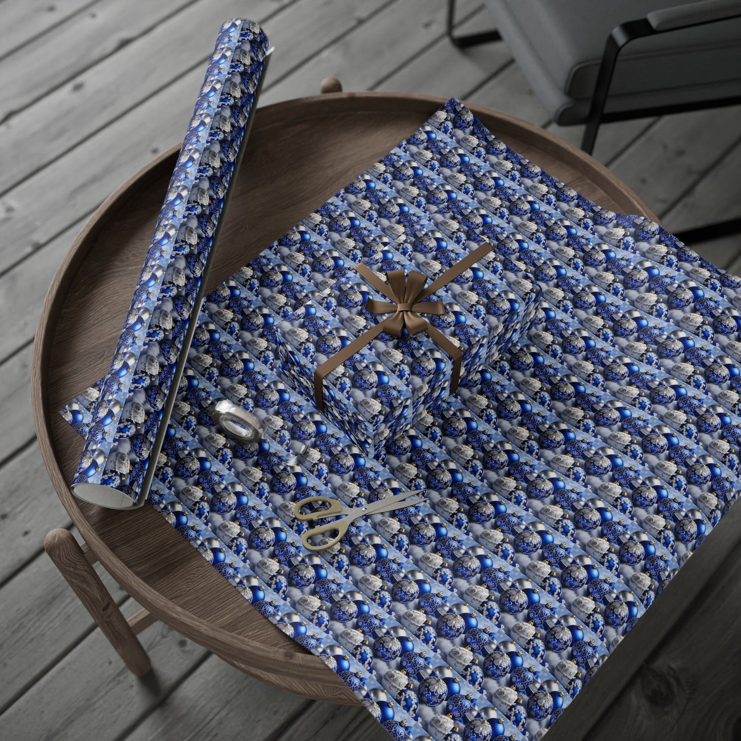 Blue and White Wrapping Papers