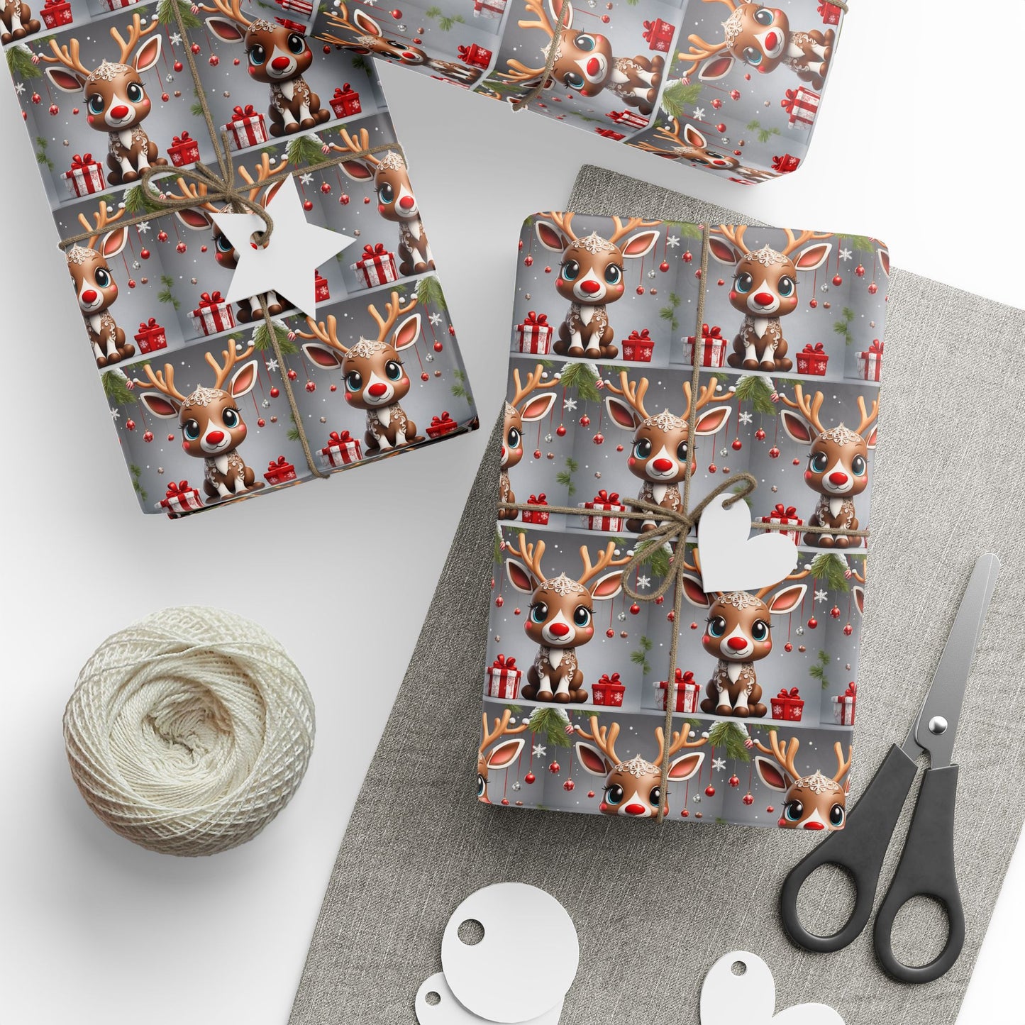 Baby Rudolph Wrapping Papers