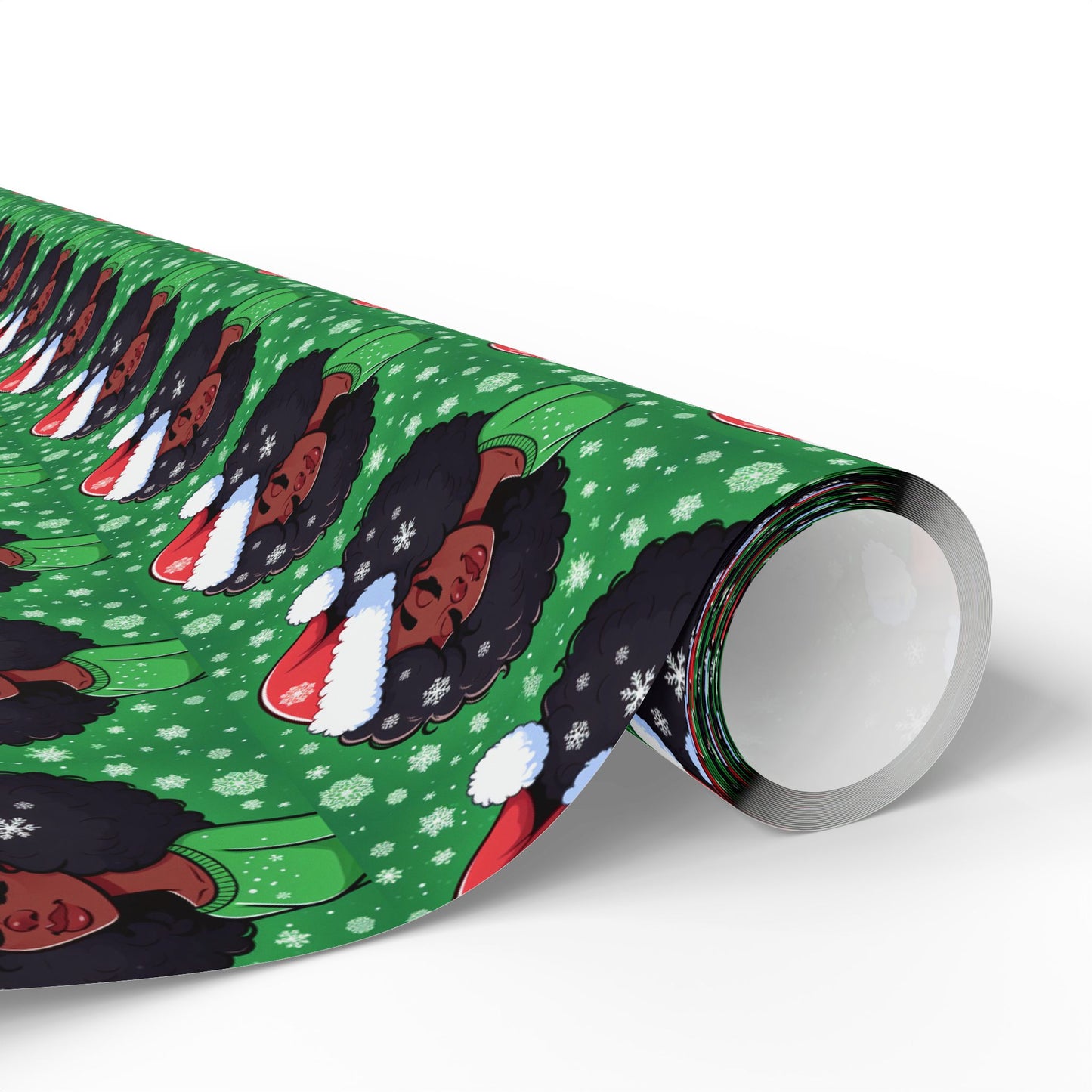 Woman Wrapping Papers