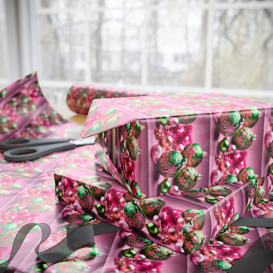 Pink and Green Wrapping Papers