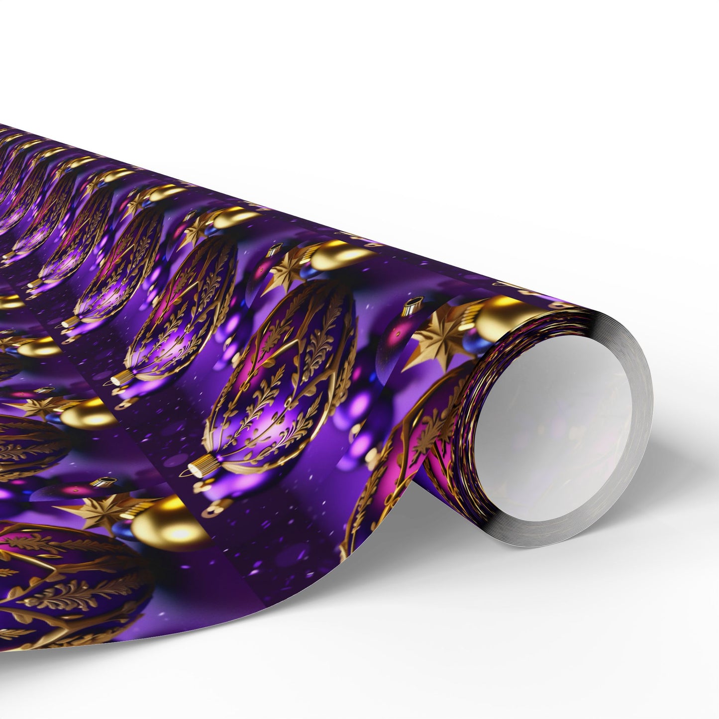 Purple and Gold Wrapping Papers