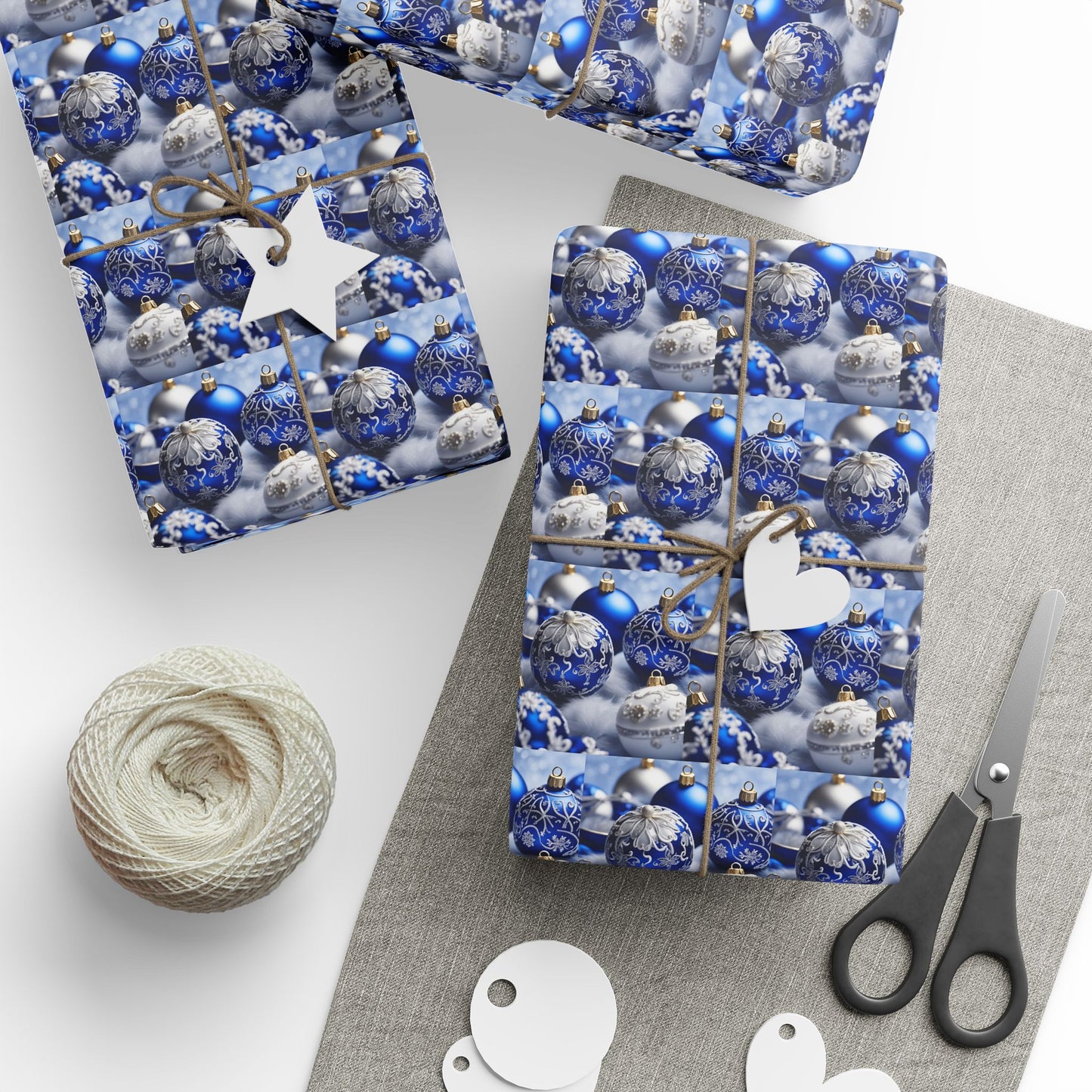 Blue and White Wrapping Papers