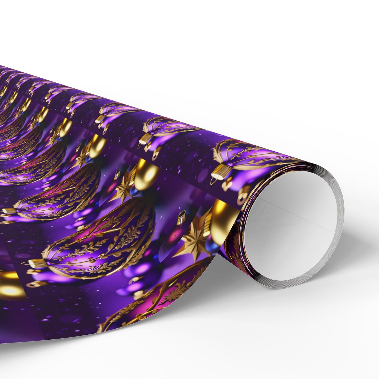 Purple and Gold Wrapping Papers