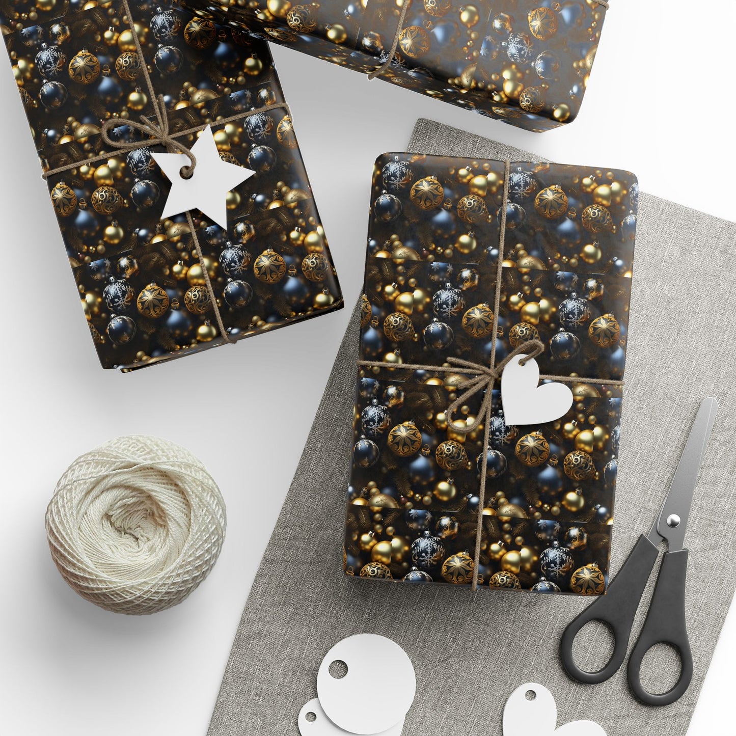 Black and Gold Wrapping Papers