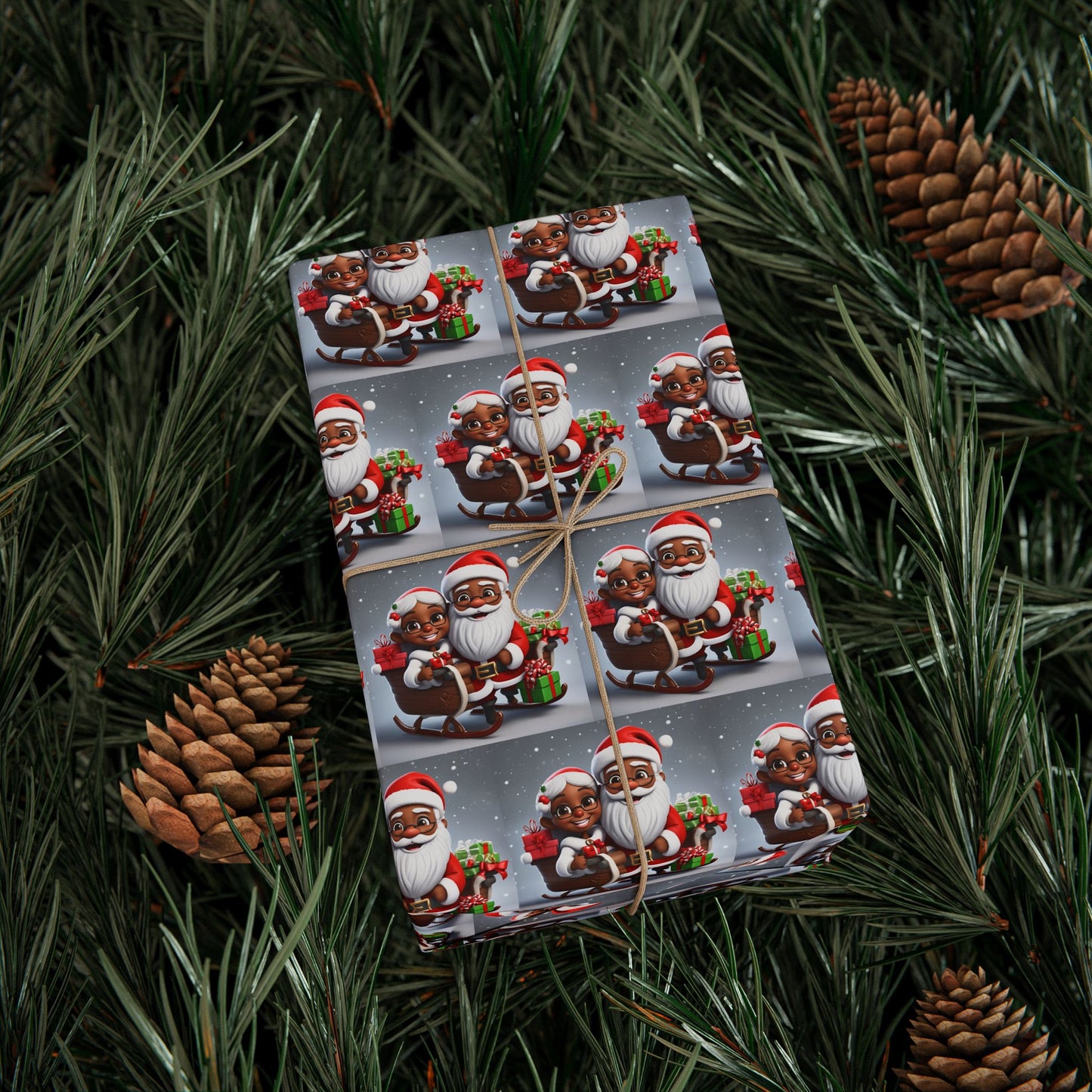 Santa and Mrs. Claus Wrapping Papers