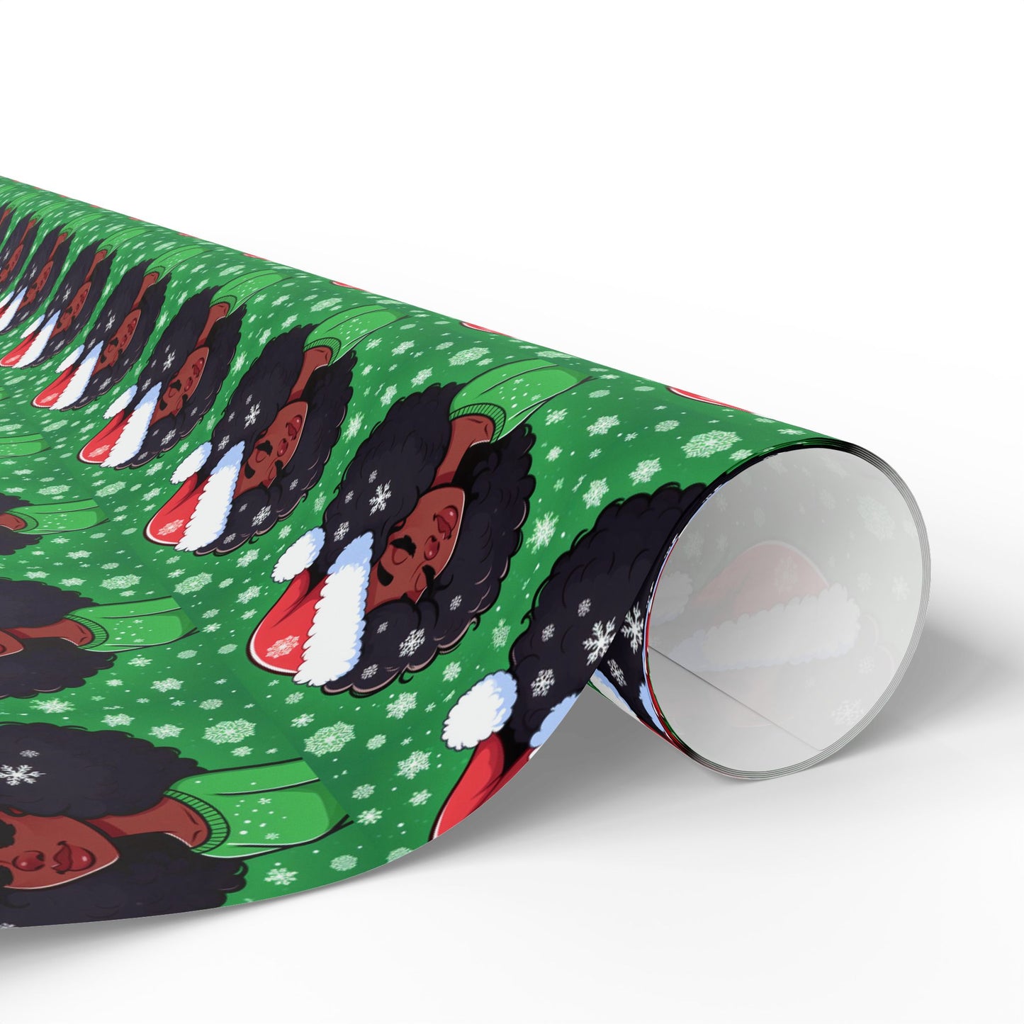 Woman Wrapping Papers