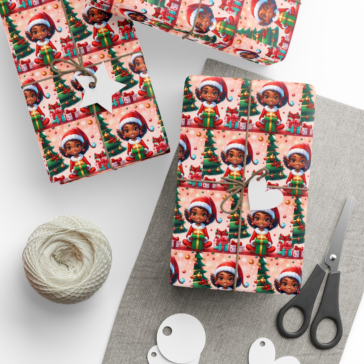 Girl Elf Wrapping Papers