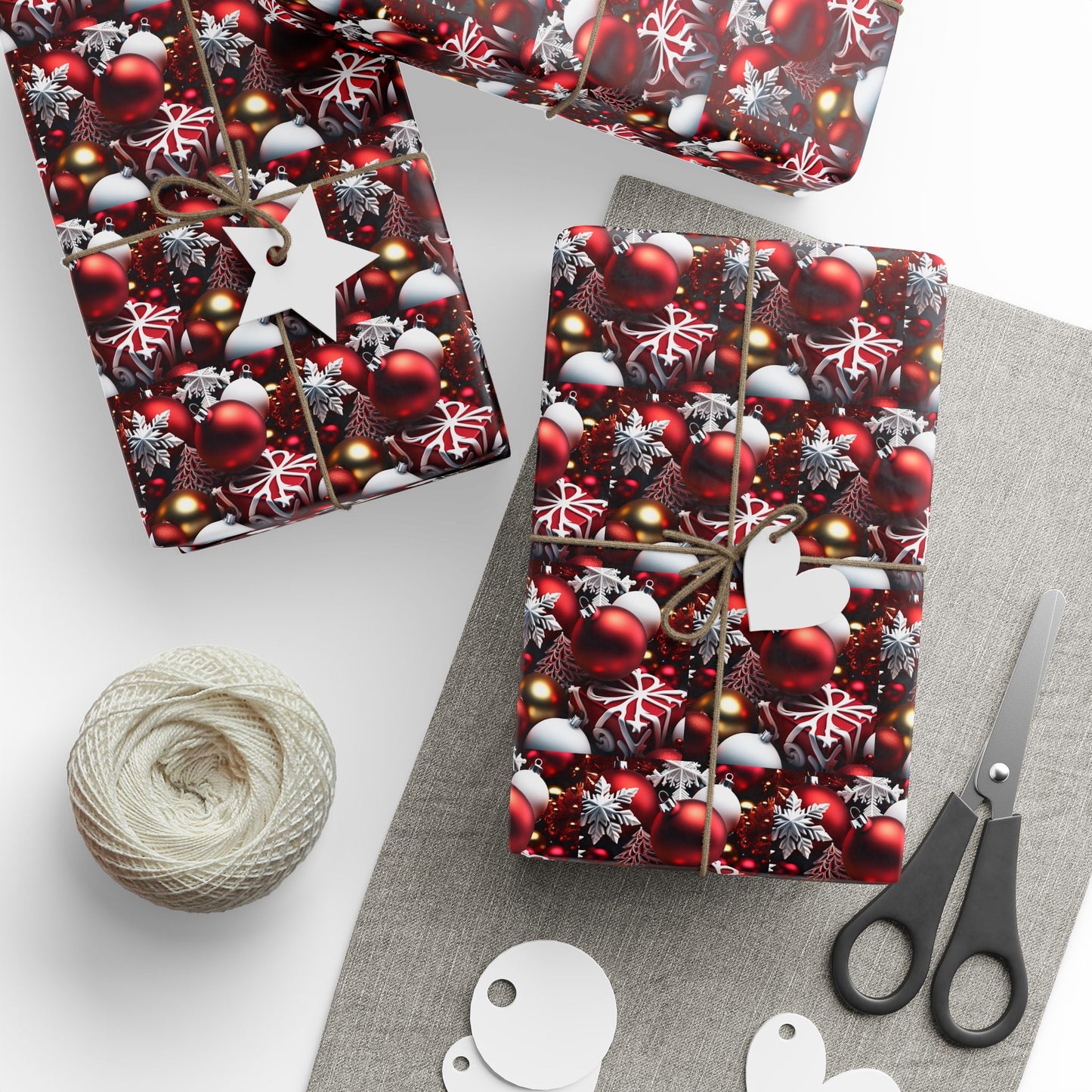 Red and white Wrapping Papers